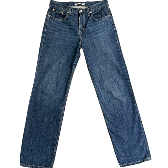 Levi's Low Pro Straight Men's Dark Wash Jeans - 28/30 (Like New!) - Picture 2 of 5